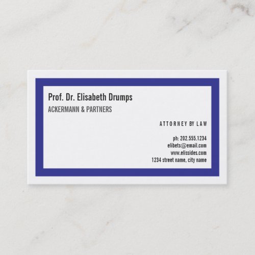 Cool Cold Blue Business Card