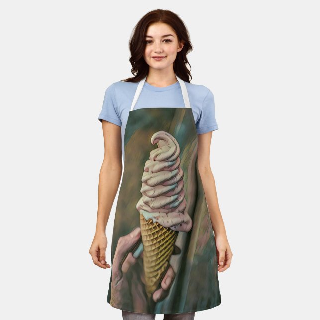 Cool cold freezing ice cream apron (Worn)