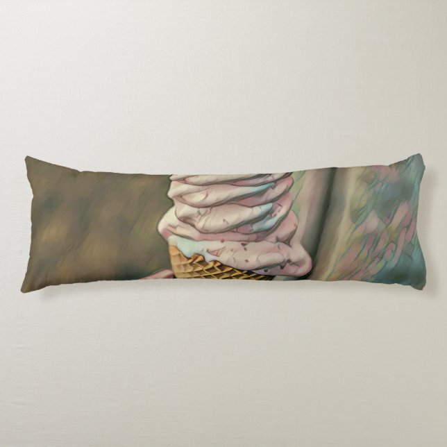 Cool cold freezing ice cream body pillow (Front)