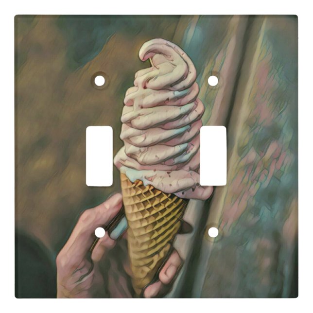 Cool cold freezing ice cream light switch cover (Front)