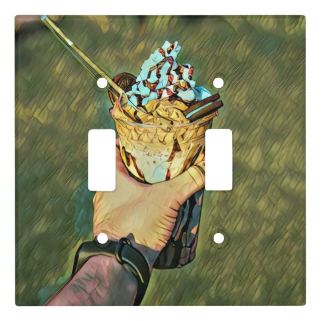 Cool cold freezing ice cream light switch cover (Front)