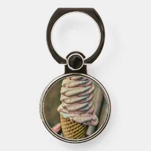 Cool cold freezing ice cream phone ring stand