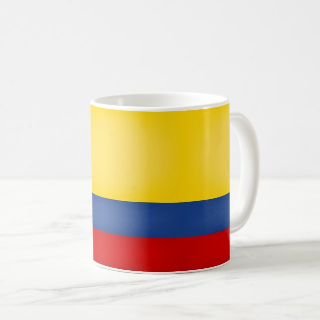 Cool Colombian Flag Coffee Mug (Front Right)