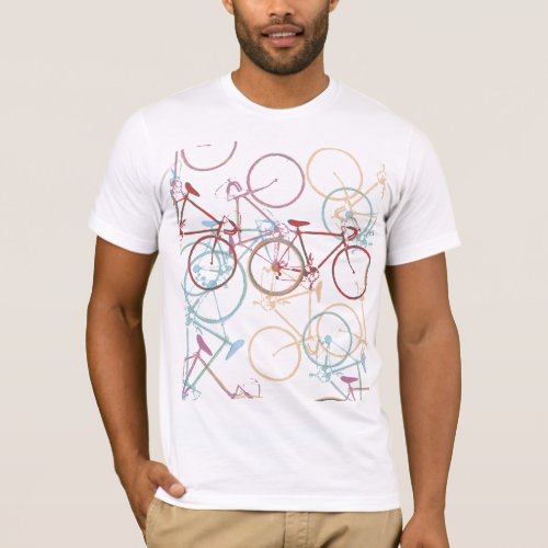 Cool Color Bikes  T_Shirt