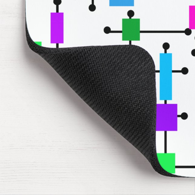 Cool Color Grid  Mouse Pad (Corner)
