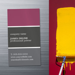 Cool Color Palette Professional Painter Business Card Magnet