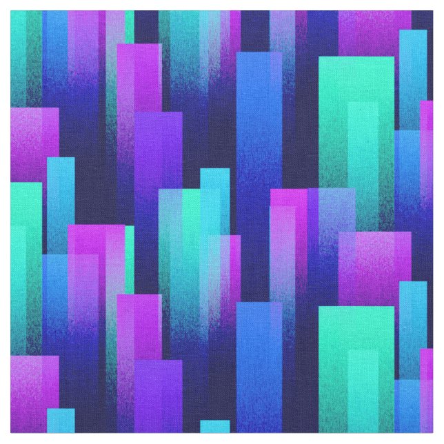 Cool Color Streaks Fabric (Close Up)