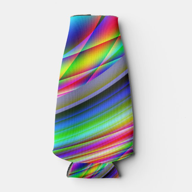 cool colored abstract bottle cooler (Front)