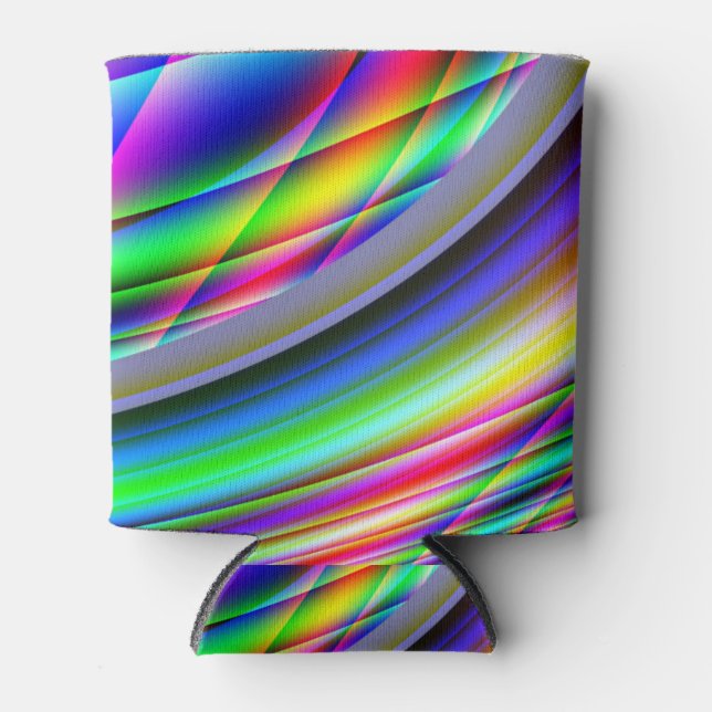 cool colored abstract bottle cooler (Front)