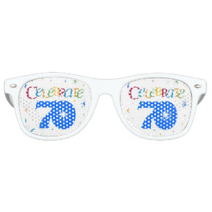 cool colored celebrate 70 retro sunglasses