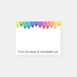 Cool Colored Crayons Post-it Notes