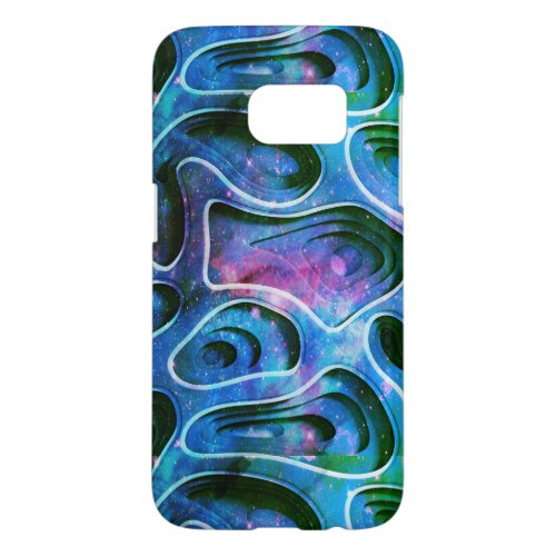 Cool Colorful 3D Abstract Shapes Background Samsung Galaxy S7 Case
