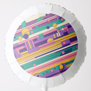 Cool, colorful 80s/90s retro designed balloon
