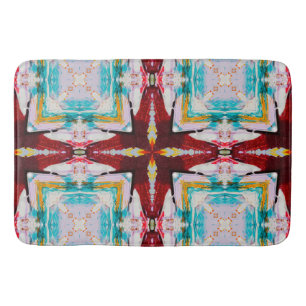 Cool Colorful Abstract Bath Mat