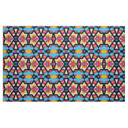 Cool Colorful Abstract Geometric Pattern Fabric