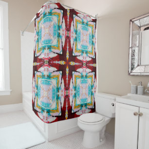 Cool Colorful Abstract Shower Curtain