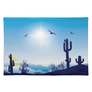 Cool, Colorful and Fun Southwestern Themed Cloth Placemat