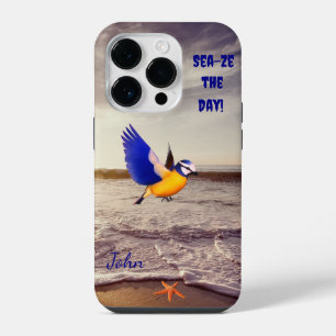 Cool & Colorful Beach Bird Sea iPhone 14 Pro Case