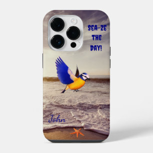 Cool & Colorful Beach Bird Sea  iPhone 14 Pro Case