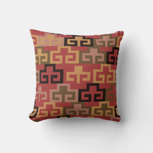 Cool Colorful Chinese Style Pattern Throw Pillow