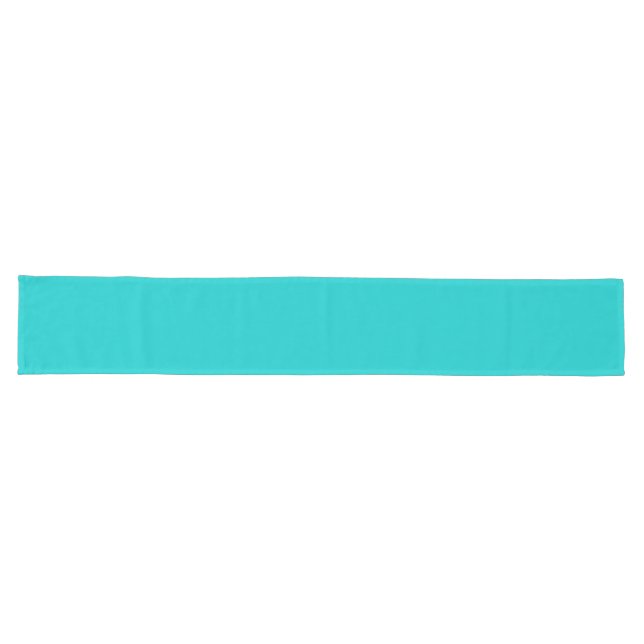 Cool Colorful Deep Aqua Long Table Runner (Horizontal)