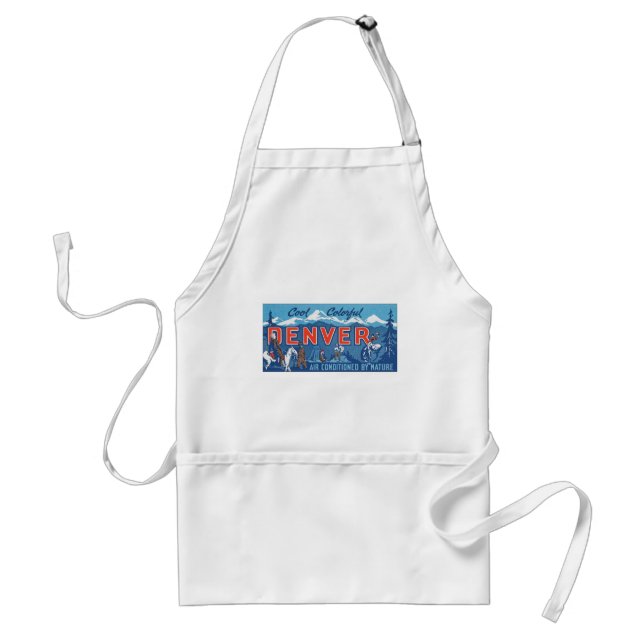 Cool Colorful Denver Adult Apron (Front)