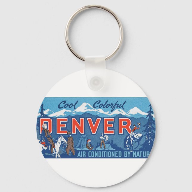 Cool Colorful Denver Keychain (Front)