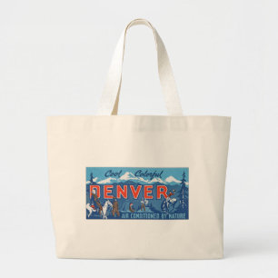 Cool Colorful Denver Large Tote Bag