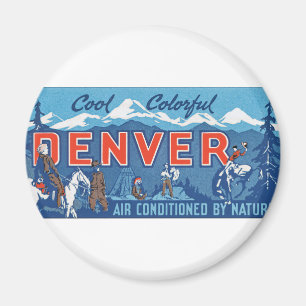 Cool Colorful Denver Magnet
