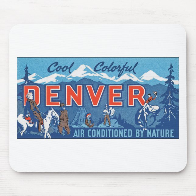 Cool Colorful Denver Mouse Pad (Front)