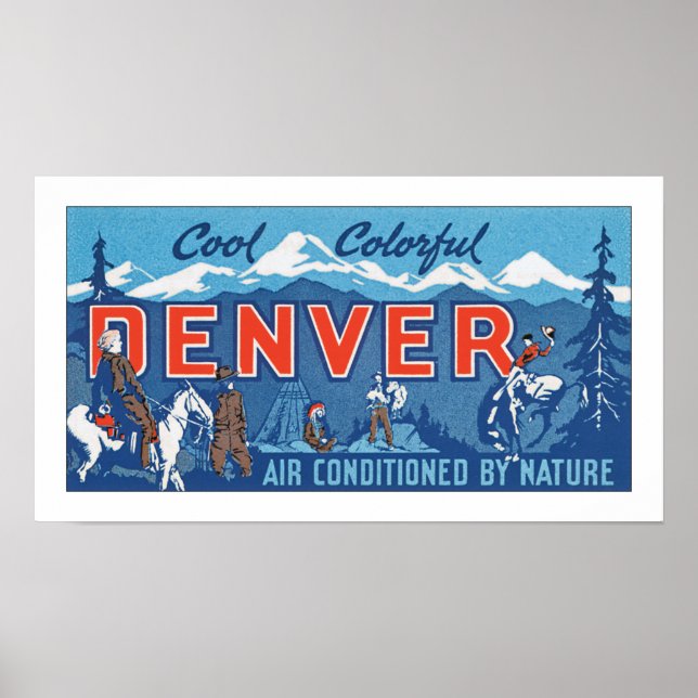 Cool Colorful Denver Poster (Front)