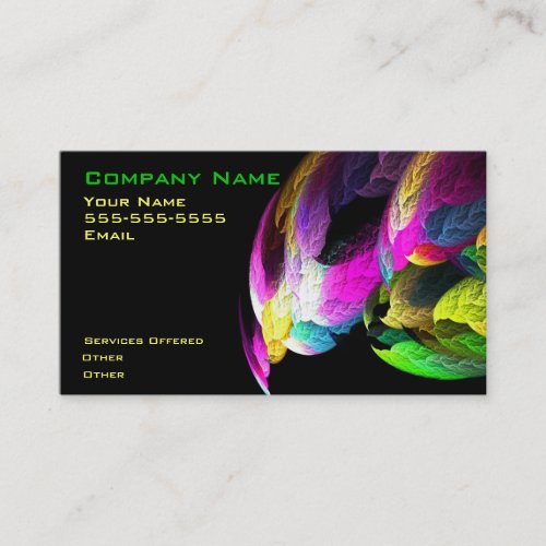 Cool colorful design business card