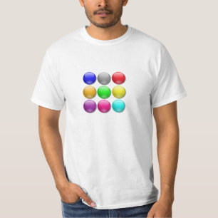Cool Colorful Dot Marble Game T-Shirt design idea