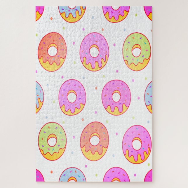 Cool Colorful Doughnuts Jigsaw Puzzle (Vertical)