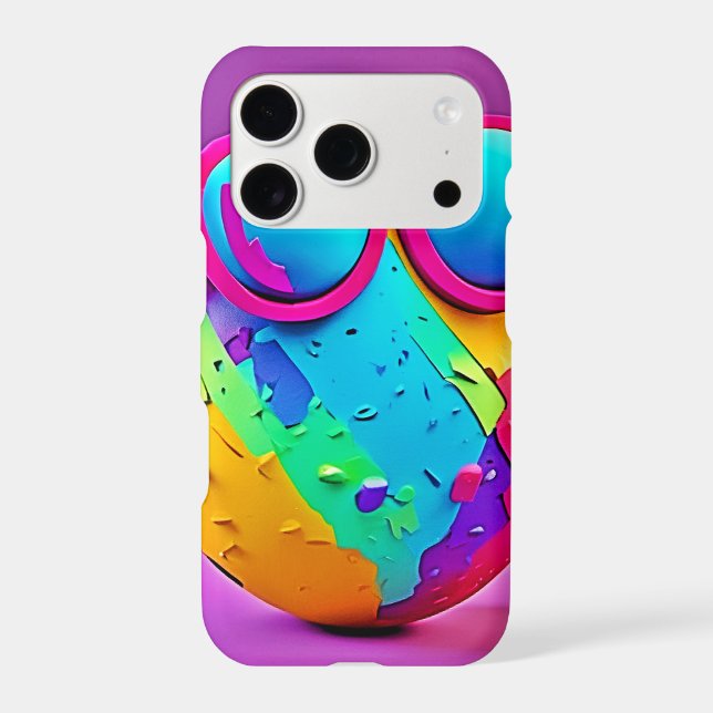 Cool Colorful Egg Iphone Case (Back)