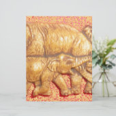 Cool Colorful Elephant Family (Standing Front)