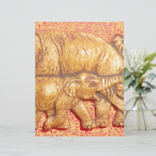 Cool Colorful Elephant Family (Standing Front)