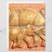 Cool Colorful Elephant Family (Front/Back)