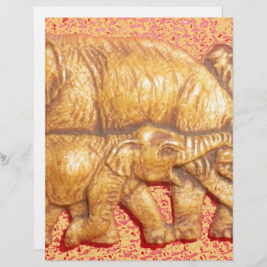 Cool Colorful Elephant Family (Front/Back)