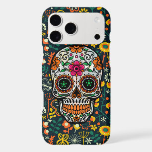 Cool Colorful Floral Sugar Skull iPhone 17 Pro Max Case