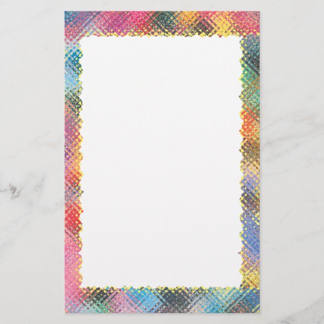 Cool colorful frame - Stationery (Front)