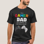 Cool Colorful 'GAMER' DAD | Father's Day T-Shirt (Front)