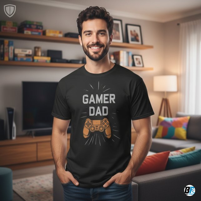 Cool Colorful 'GAMER' DAD | Father's Day T-Shirt  (Creator Uploaded)