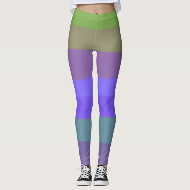 Cool Colorful Girls Leggings (Front)