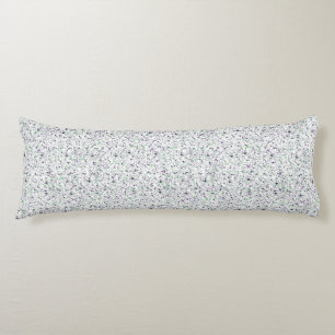 Cool, Colorful Hearts Splatter Paint, Speckled Body Pillow