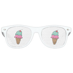 Cool Colorful Ice Cream Cones Retro Sunglasses