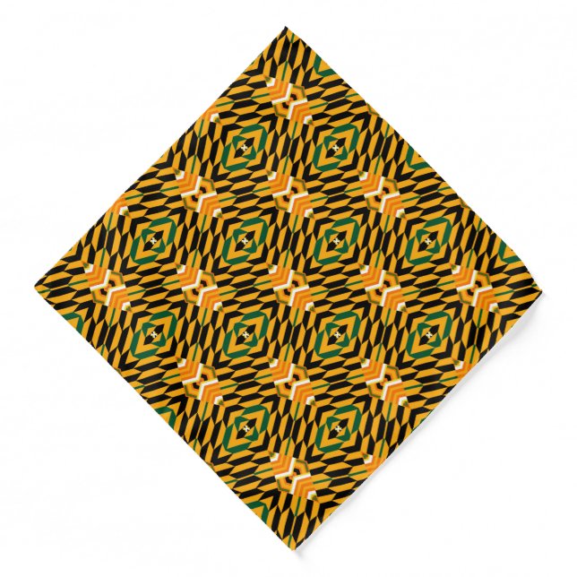Cool Colorful Kente Bandana (Front)