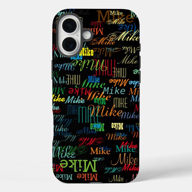 Cool Colorful Name Personalized Case-Mate iPhone Case (Back)