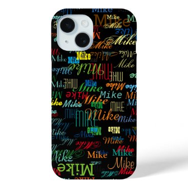 Cool Colorful Name personalized iPhone 15 Case