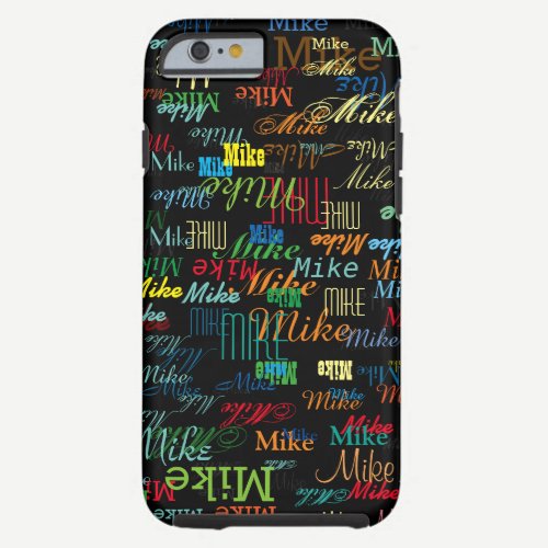 cool colorful name personalized tough iPhone 6 case